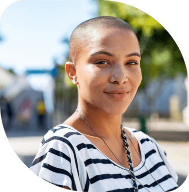 woman smiling at the camera